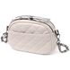 Женская стеганая сумка из мягкой натуральной кожи Vintage 22326 Белая