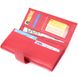 Женский кошелек на четыре отделения для купюр из натуральной кожи ST Leather 22549 Красный