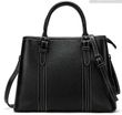 Классическая женская сумка в коже флотар Vintage 14861 Черная