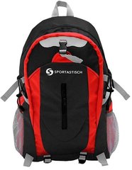 Спортивний рюкзак 30L Sportastisch чорний з червоним