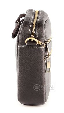 Стильная мужская кожаная сумка Accessory Collection 00266, Черный