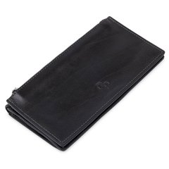 Практичное стильное портмоне унисекс GRANDE PELLE 11558 Черный