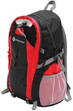Спортивний рюкзак 30L Sportastisch чорний з червоним