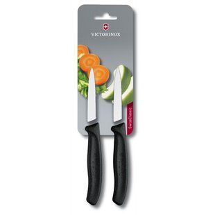 Набор кухонных ножей для очистки овощей Victorinox SWISS CLASSIC 2 ножа 8 см Черный 6.7603.B