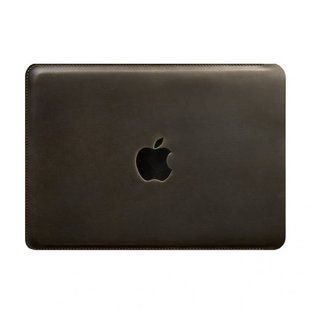 Натуральный кожаный чехол для MacBook Pro 13'' Темно-коричневый Blanknote BN-GC-7-o