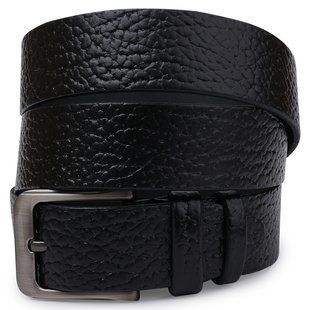 Шкіряний ремінь для чоловіків Vintage 20743 Чорний