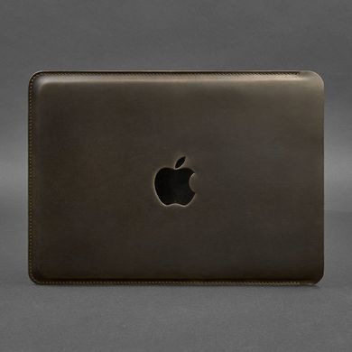 Натуральний шкіряний чохол для MacBook Pro 13'' Темно-коричневий Blanknote BN-GC-7-o