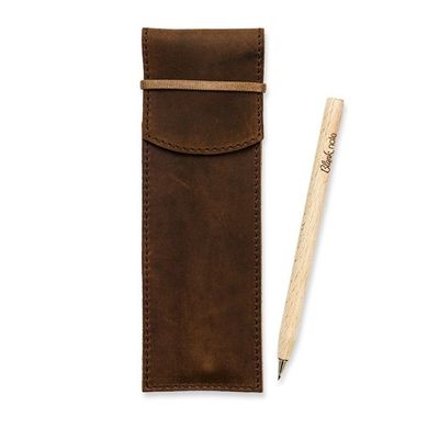 Чохол для ручок 1.0 Горіх (+ еко-ручка і олівець) - коричневий Blanknote BN-CR-1-o