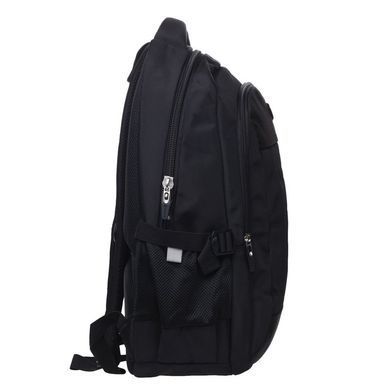 Чоловічий рюкзак Aoking 1sn67886-black чорний, для ноутбука 15,6", поліестер, зручний для подорожей та повсякденного використання