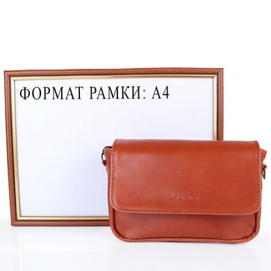 Женская кожаная сумка-клатч LASKARA (ЛАСКАРА) LK-DD225-cognac Оранжевый