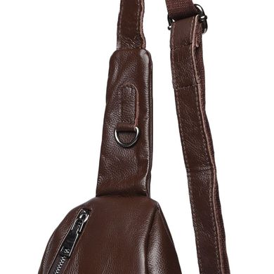 Чоловічий шкіряний рюкзак через плече Borsa Leather K1029-brown