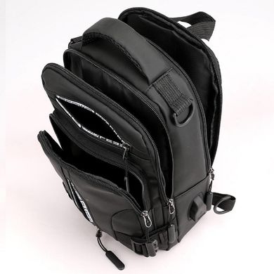 Чоловіча текстильна сумка слінг Confident AT06-T-1100-13A Чорний