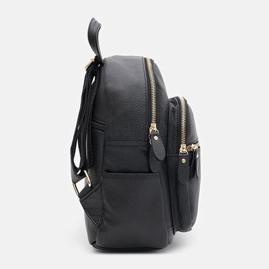 Шкіряний жіночий рюкзак Keizer K1172bl-black