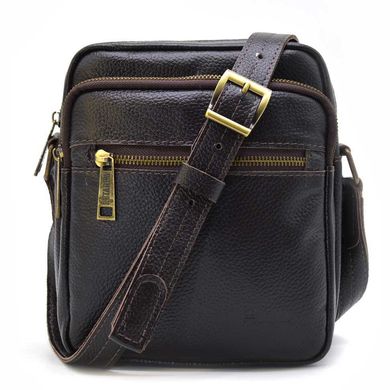 Мужская сумка через плечо флотар FC-8086-1md TARWA кожа внутри, Темно-коричневый