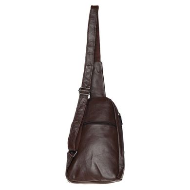 Мужской кожаный рюкзак через плечо Borsa Leather K1029-brown