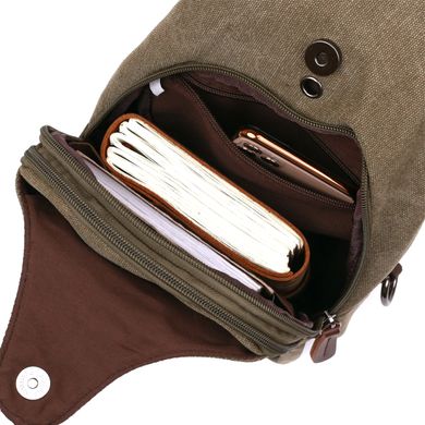 Функциональная мужская сумка через плечо Vintage 20386 Зеленый