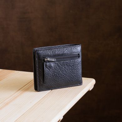 Компактный мужской кошелек с зажимом ST Leather 18837 Черный