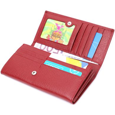 Стильний та жіночний гаманець із натуральної шкіри ST Leather 19429 Червоний