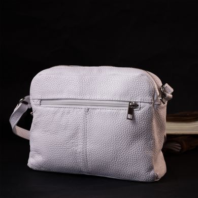 Жіноча сумка крос-боді із натуральної шкіри GRANDE PELLE 11650 Біла