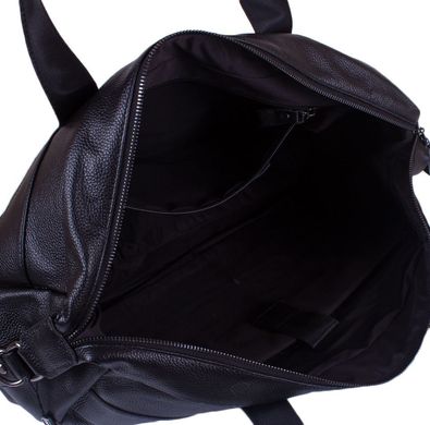 Чоловіча шкіряна дорожня сумка з кишенею для ноутбука TOFIONNO (ТОФІОННО) TU8699-black Чорний