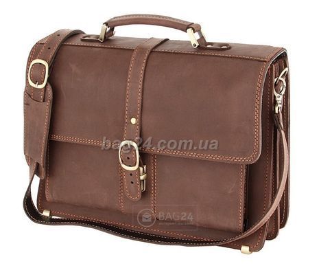 Сучасний чоловічий портфель з натуральної винтажной шкіри