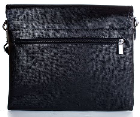 Добротная мужская сумка из кожзаменителя MIS MS34154-815, Черный