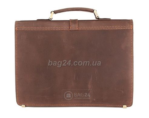 Современный мужской портфель из натуральной винтажной кожи