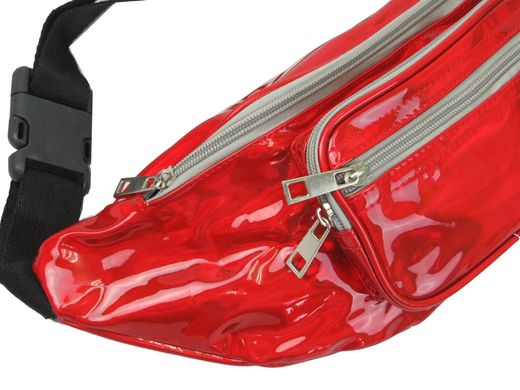 Голограмная сумк на пояс из кожзаменителя Loren SS113 red