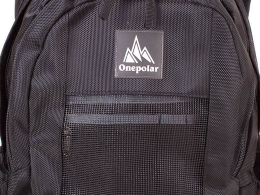 Мужской треккинговый рюкзак ONEPOLAR (ВАНПОЛАР) W918-black Черный