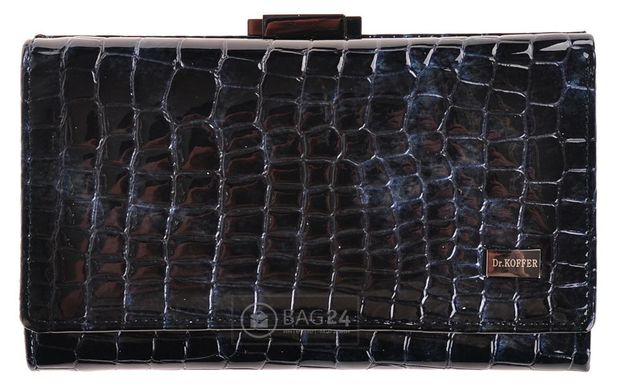 Добротний шкіряний гаманець невеликих розмірів Dr. Koffer, Синій