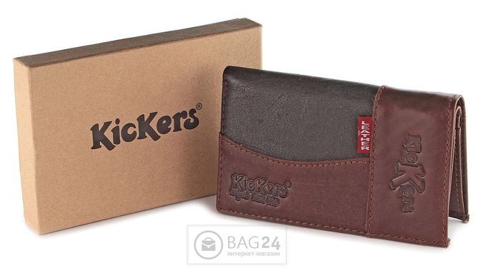 Сучасний шкіряний гаманець Kickers 13736, Коричневий