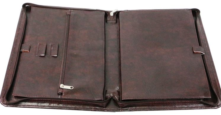 Папка-портфель деловая из кожзама Exclusive 710400 brown