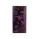 Гарний фіолетовий гаманець з натуральної шкіри з авторським художнім тисненням "7 wonders of the world"