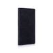 Синий кожаный бумажник с авторским тиснением, коллекция "Mehendi Art"