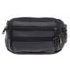 Мужская кожаная сумка на пояс Borsa Leather 1t166m-black