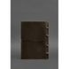 Натуральний шкіряний блокнот А4 на кільцях (софт-бук) 9.0 у м'якій обкладинці темно-коричневий Crazy Horse Blanknote BN-SB-9-A4-soft-o