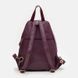 Женский фиолетовый кожаный рюкзак Borsa Leather K11032v с золотой фурнитурой