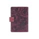 Кожаное портмоне для паспорта / ID документов HiArt PB-03S/1 Shabby Plum "Mehendi Art"