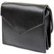 Горизонтальна сумка з лініями зі шкірозамінника Vintage sale_14930 Чорна