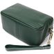 Универсальная сумка для женщин с двумя ремнями из натуральной кожи Vintage 22277 Зеленый