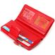 Місткий жіночий гаманець з блоком для карт та документів з натуральної шкіри Tony Bellucci 21956 Червоний