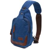 Текстильная мужская сумка через плечо Vintage 20387 Синий фото