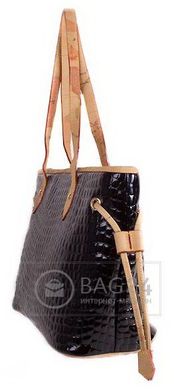 Красива жіноча сумка з натуральної шкіри ETERNO E1185, Чорний
