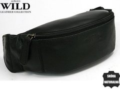 Шкіряна сумка на пояс Always Wild WB01SP black