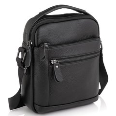 Мужская кожаная сумка мессенджер Tiding Bag A25F-2217A Черный