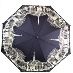 Зонт-трость женский полуавтомат GUY de JEAN (Ги де ЖАН) FRH13-9 Черный