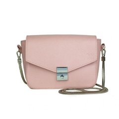 Женская кожаная сумочка Yoko розовая флотар Blanknote TW-Yoko-pink-flo