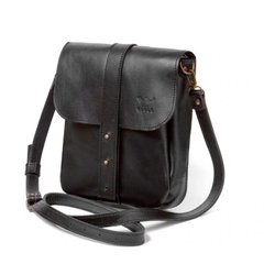 Чоловіча шкіряна сумка Mini Bag чорна Blanknote TW-Mini-bag-m-black-ksr