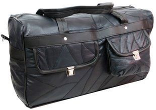 Уцінка! Шкіряна дорожня сумка зі вставками з екошкіри 40L Convey