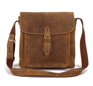 Сумка через плечо TIDING BAG 7111B Коричневая